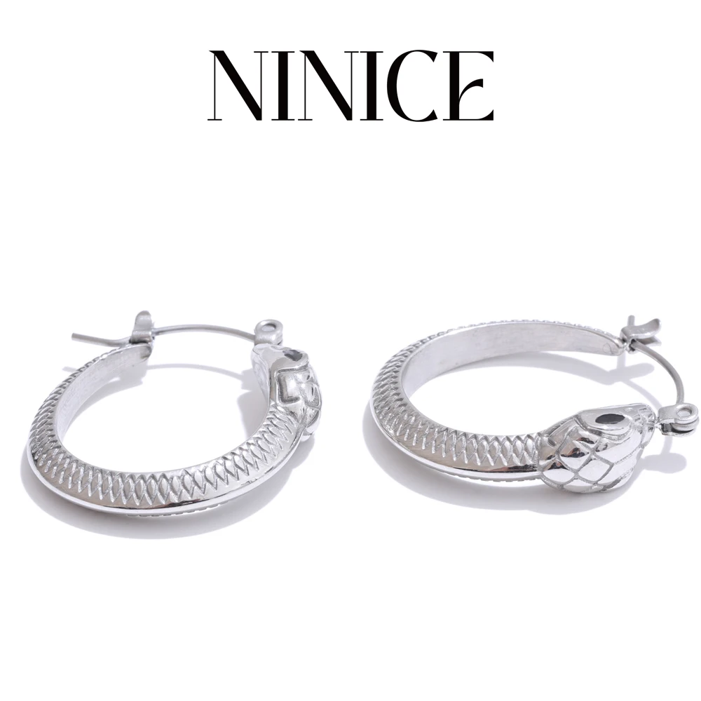 NiNice 2025 Stylish Stainless Steel Snake Hoop Earrings Personalized Fashion Jewelry for Women Wholesale
NiNice 2025 Stylish Stainless Steel Snake Hoop Earrings Personalized Fashion Jewelry for Women Wholesale