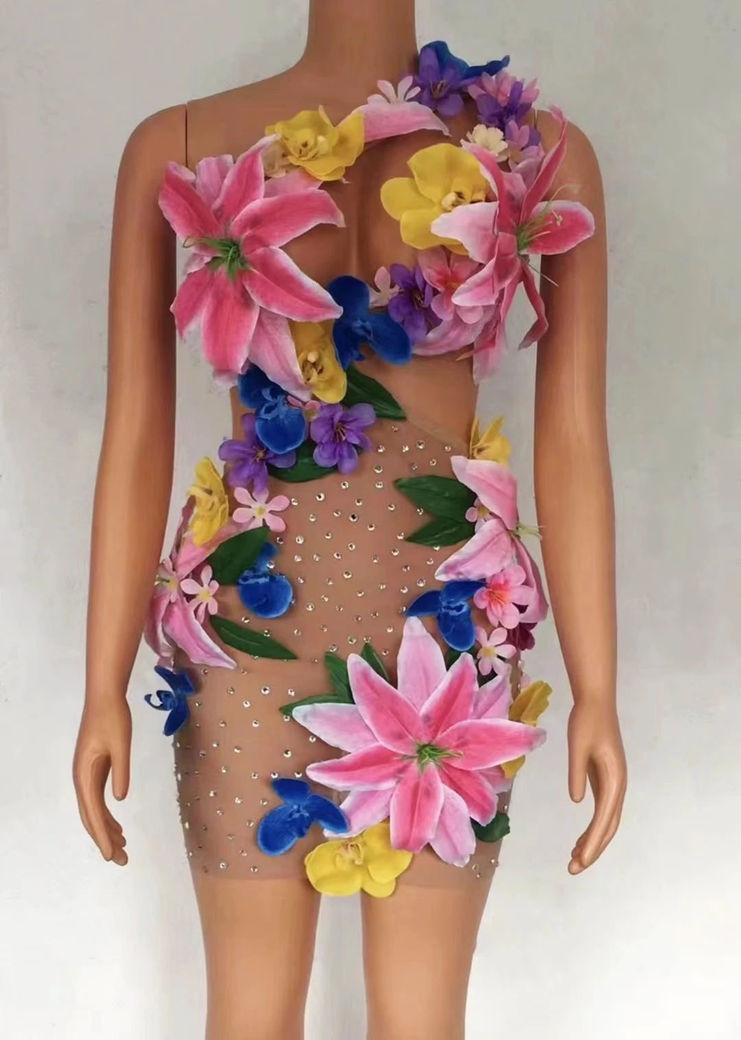 Sexy Colorful Big Flowers Transparent BikiniDress Women Dancer Show Stretch StageCostume Outfit Evening Prom Party Biniki A080
Sexy Colorful Big Flowers Transparent BikiniDress Women Dancer Show Stretch StageCostume Outfit Evening Prom Party Biniki A080