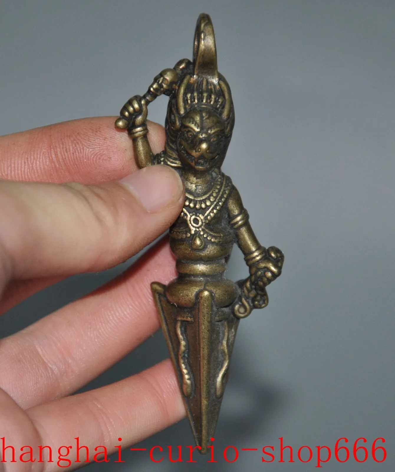 3.6-Inch Tibetan Bronze Ox Yamantaka King Head Vajra Phurpa Dagger Device - Early Natural materials
3.6-Inch Tibetan Bronze Ox Yamantaka King Head Vajra Phurpa Dagger Device - Early Natural materials