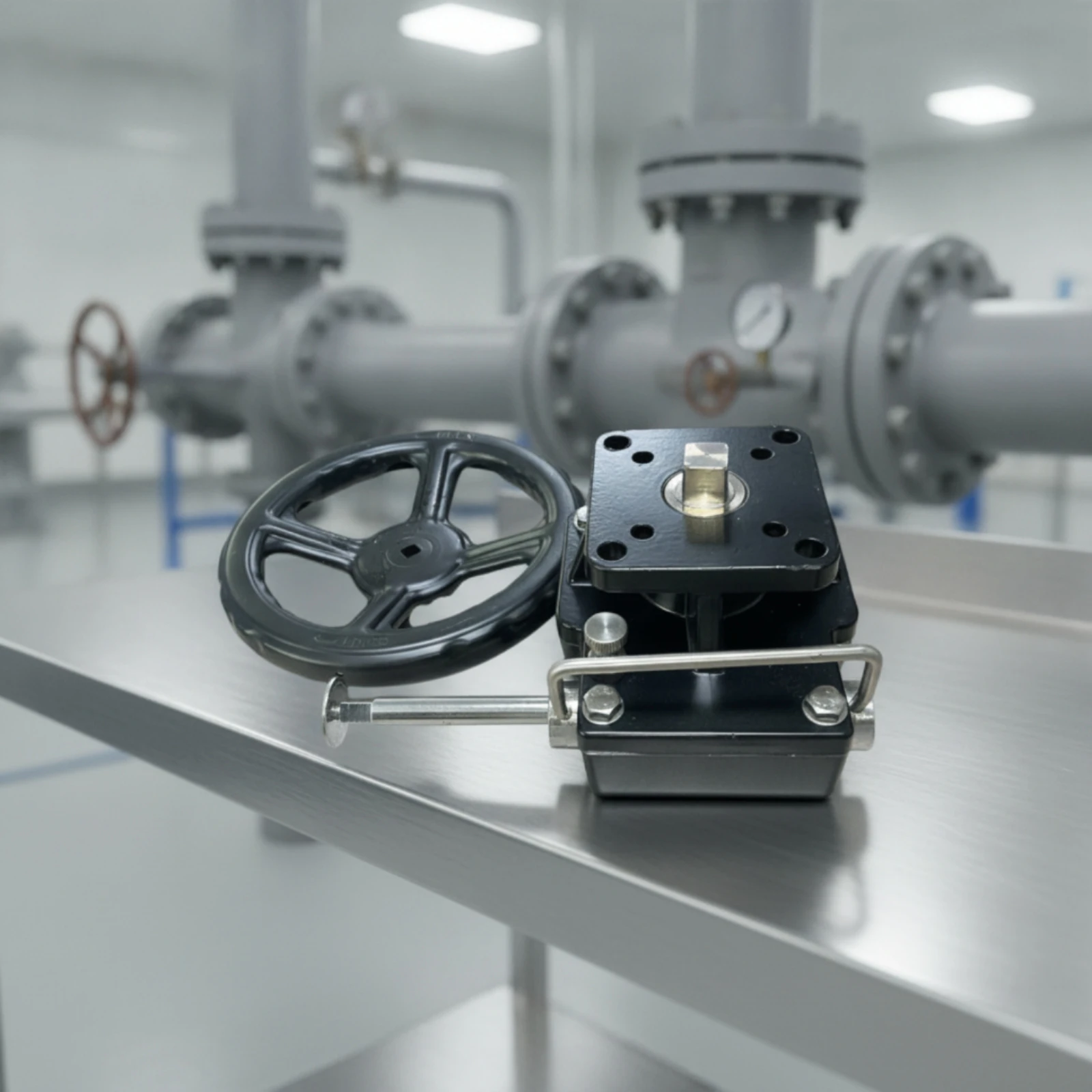 Pneumatic Valve Actuator Compact Actuator with Handwheel Manual Air Valve Long-Lasting Heavy Duty for Maintenance Technicians
Pneumatic Valve Actuator Compact Actuator with Handwheel Manual Air Valve Long-Lasting Heavy Duty for Maintenance Technicians