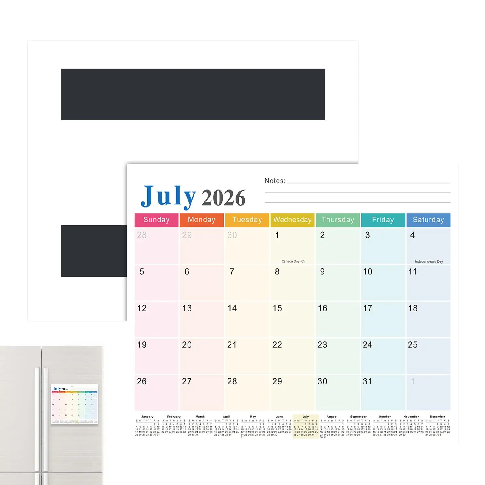 Refrigerator Calendar 2026-2027 18 Month Agenda Planner 2026-2027 Magnetic Calendar for Refrigerator for School Traveling Work
Refrigerator Calendar 2026-2027 18 Month Agenda Planner 2026-2027 Magnetic Calendar for Refrigerator for School Traveling Work