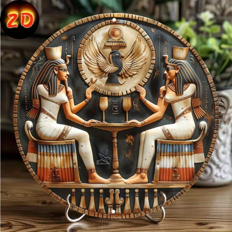 Vintage Egyptian Pharaoh & Lion Metal Wall Art, Round Aluminum Decor, Perfect Gift for Friends & Family, Ideal for Home, Party
Vintage Egyptian Pharaoh & Lion Metal Wall Art, Round Aluminum Decor, Perfect Gift for Friends & Family, Ideal for Home, Party