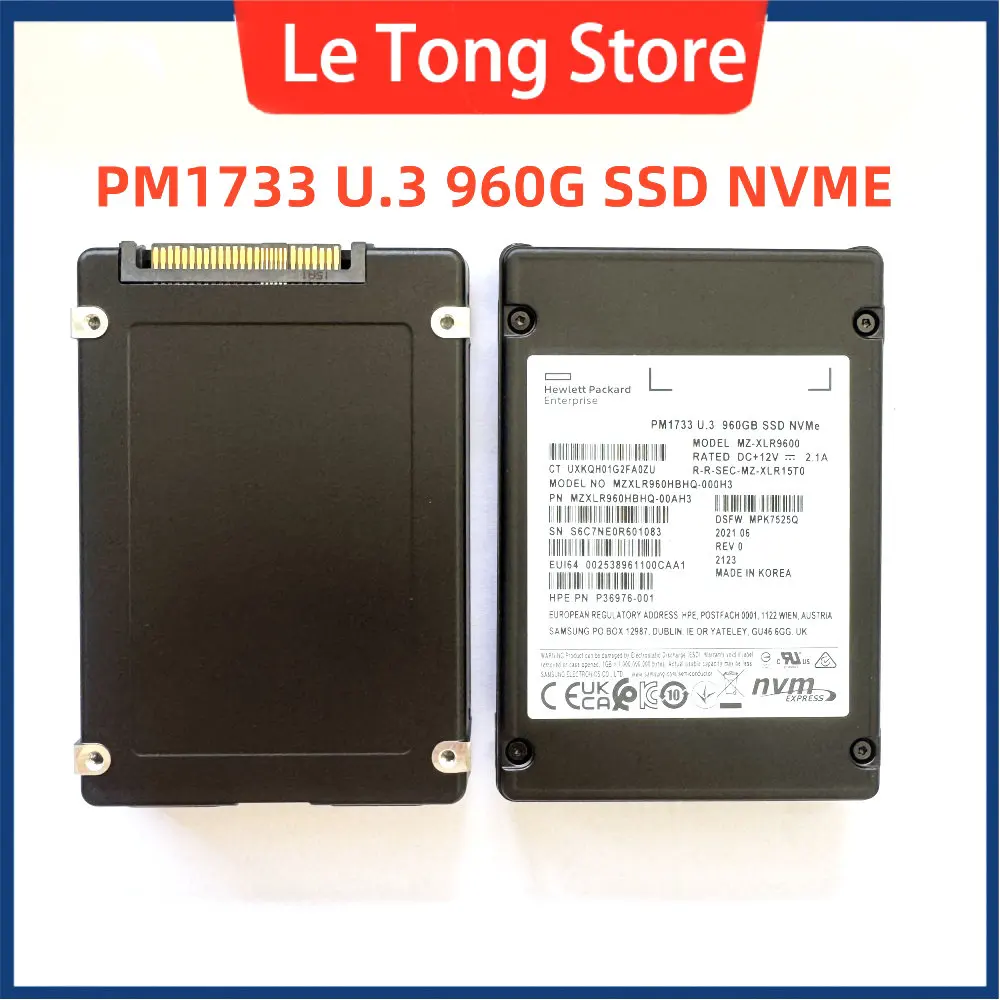 Brand New Original For Samsung PM1733 960G U.3 SSD NVME PCIE Solid State Drive HPE HP Brand New
Brand New Original For Samsung PM1733 960G U.3 SSD NVME PCIE Solid State Drive HPE HP Brand New
