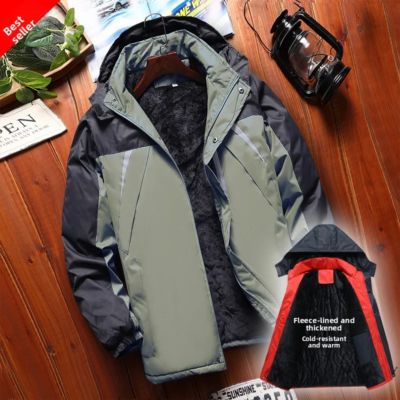 Men's Winter Work Jaet Thiened Fce Warm Logo Printed In-Sle Cotton Clothes Stand Fit Touring Outerwear Coat
Men's Winter Work Jaet Thiened Fce Warm Logo Printed In-Sle Cotton Clothes Stand Fit Touring Outerwear Coat