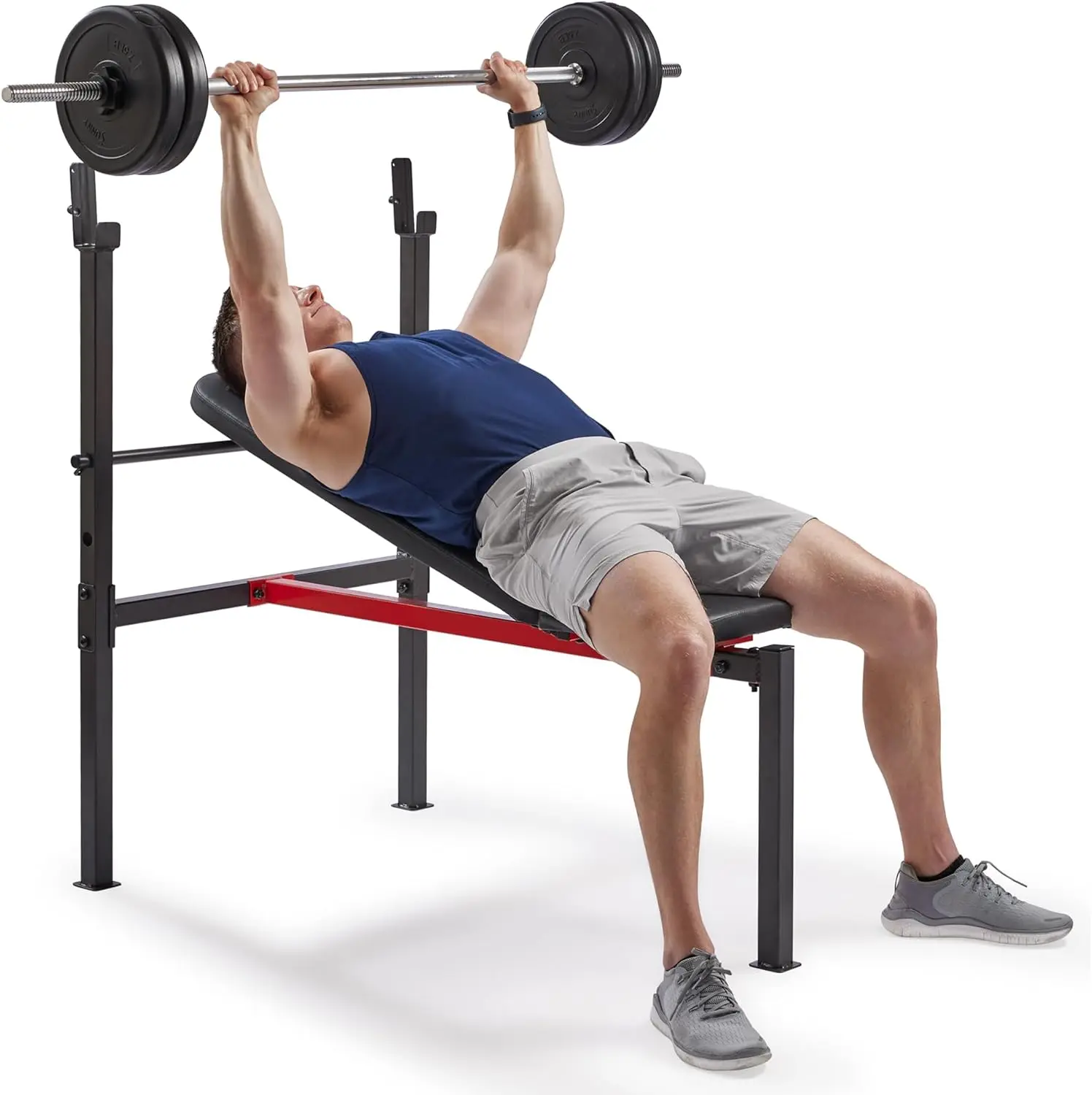 Compact advanced inclined bench pressure bar kit and optional leg extension development tool for strength training in home gyms
Compact advanced inclined bench pressure bar kit and optional leg extension development tool for strength training in home gyms