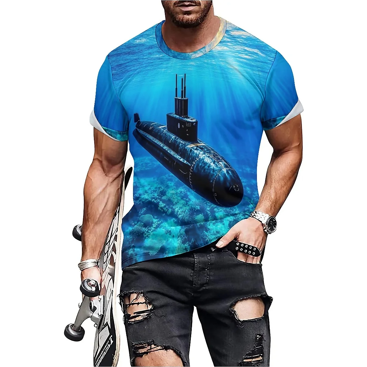 Fantasy Art Men's 3D Printed Short-Sleeve T-Shirt - Men's Crew Neck Top
Fantasy Art Men's 3D Printed Short-Sleeve T-Shirt - Men's Crew Neck Top