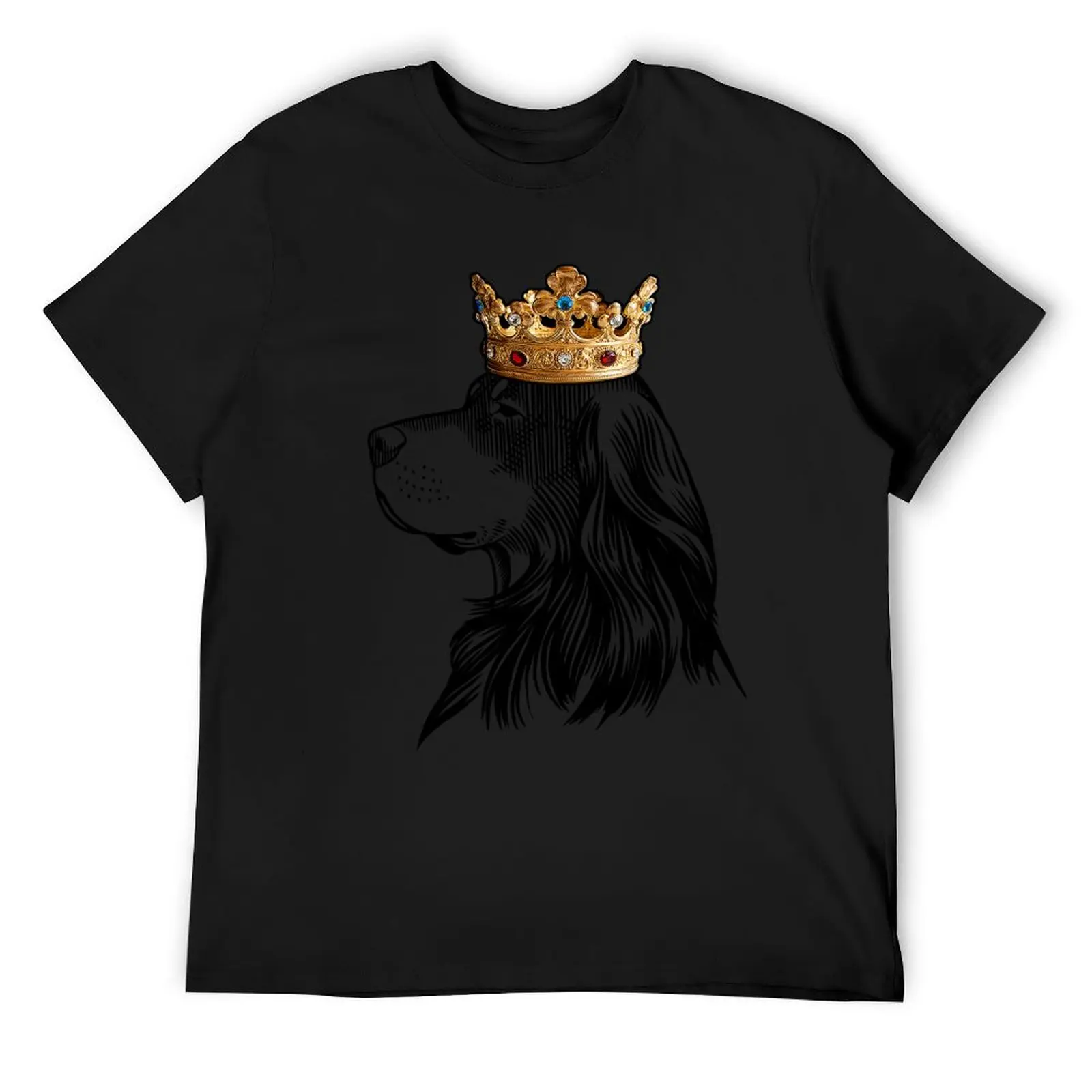 Gordon Setter Dog Wearing Crown T-Shirt sports fans anime stuff Man t-shirt plain t shirts for men cotton
Gordon Setter Dog Wearing Crown T-Shirt sports fans anime stuff Man t-shirt plain t shirts for men cotton