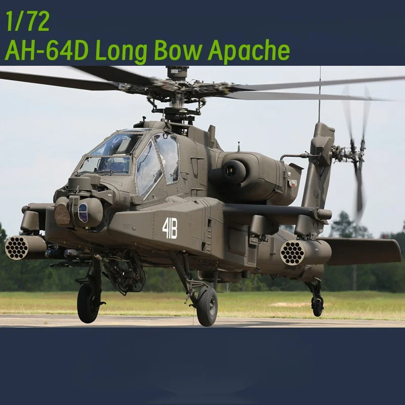 TRUMPETER 1/72 AH-64D Модель сборки вертолета Attack Apache с длинным носом
TRUMPETER 1/72 AH-64D Модель сборки вертолета Attack Apache с длинным носом