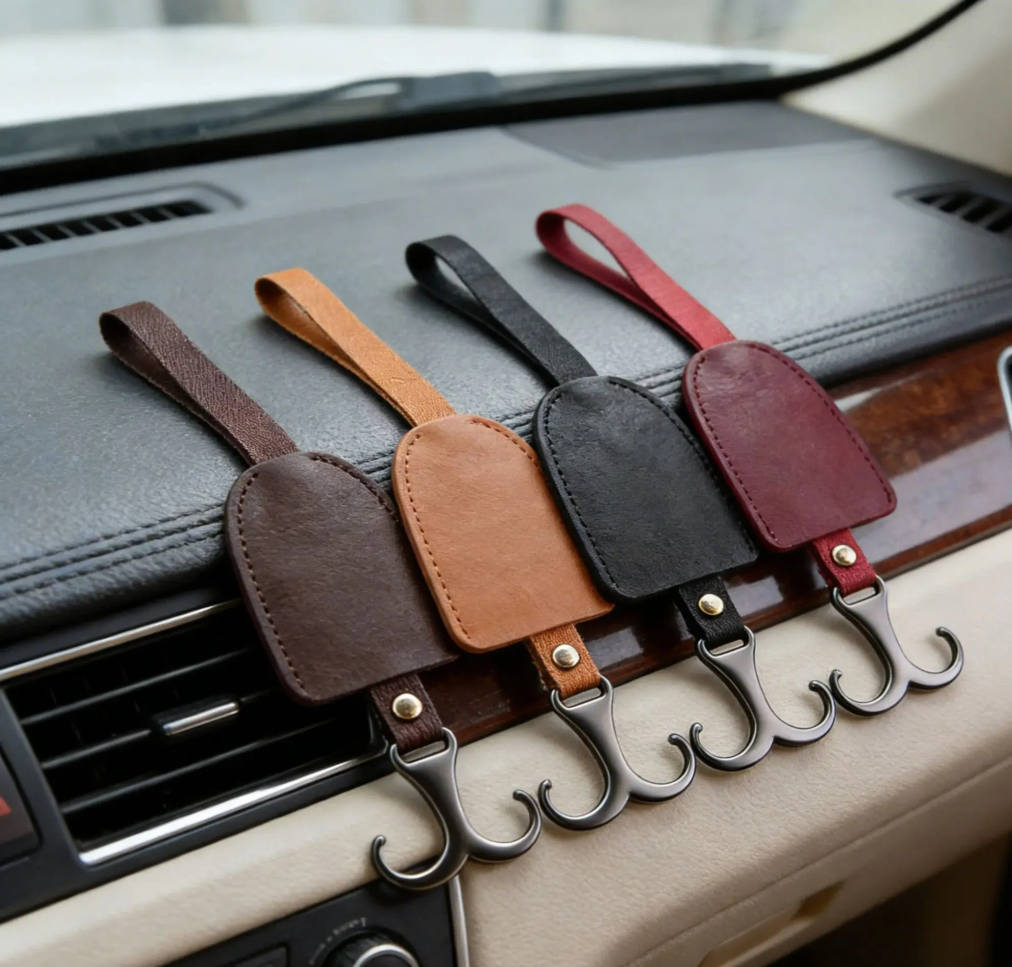 Car hidden hook, , debris storage, seat back double hook, load-bearing 15KG, high-quality leather hook storage seat headrest
Car hidden hook, , debris storage, seat back double hook, load-bearing 15KG, high-quality leather hook storage seat headrest