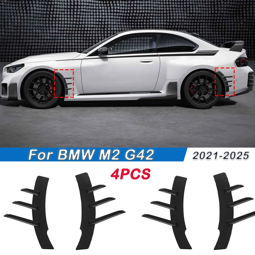 For BMW M2 G42 Double Door 2021-2025 Car Bumper Side Spoiler Diffuser Cover Side Fender Splitter Tuning Body Kits Gloss Black
For BMW M2 G42 Double Door 2021-2025 Car Bumper Side Spoiler Diffuser Cover Side Fender Splitter Tuning Body Kits Gloss Black