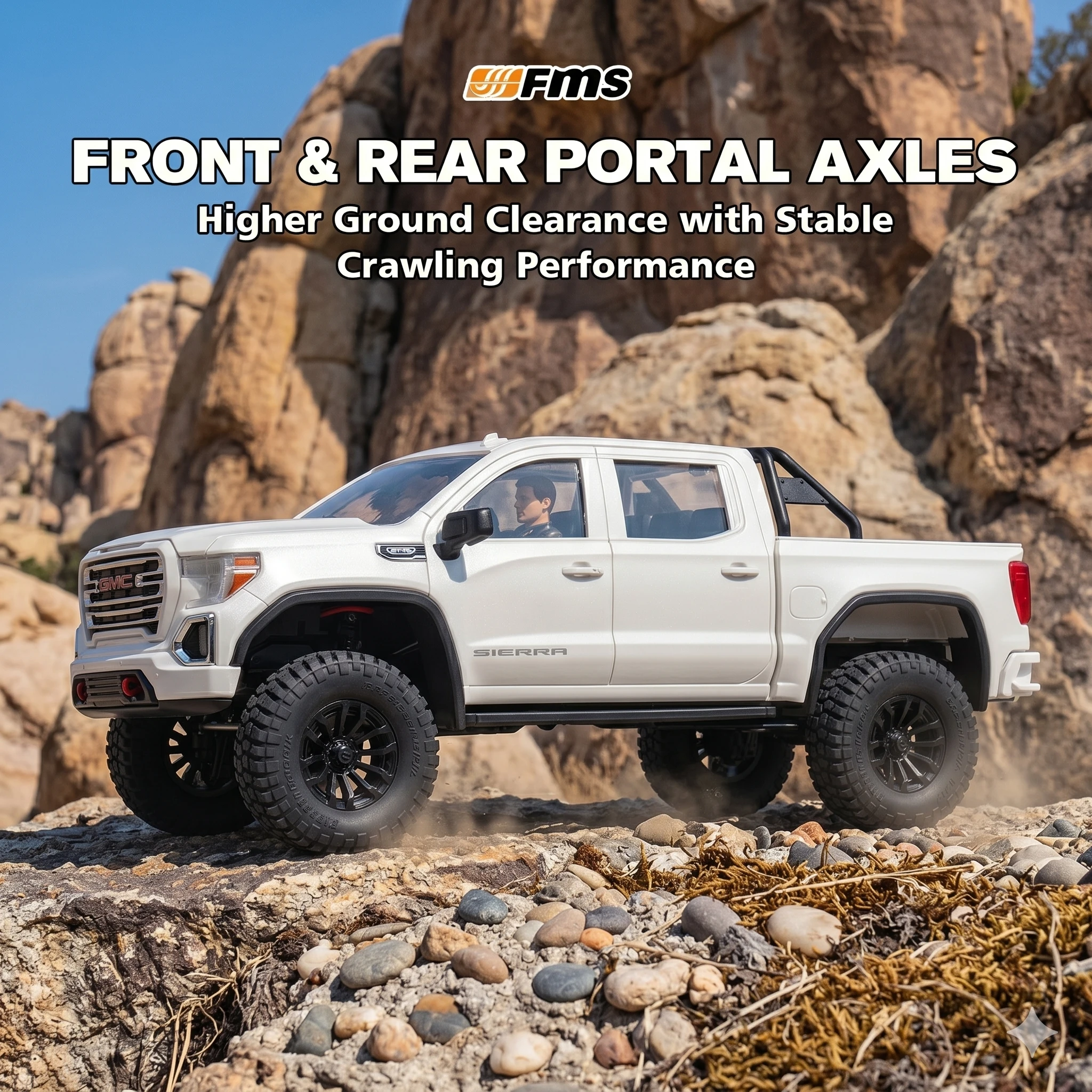 FMS FCX18S 1/18 Sierra S RTR Brushless Remote Control Model Pickup Truck Adult Remote Control Car Children's Gift
FMS FCX18S 1/18 Sierra S RTR Brushless Remote Control Model Pickup Truck Adult Remote Control Car Children's Gift