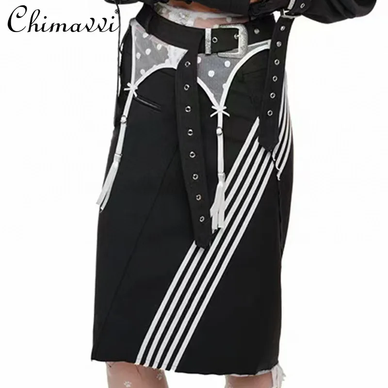 Europe America and Other Hot 2025 Summer New Sexy Lace Striped Belt Waist Thin Skirt For Women
Europe America and Other Hot 2025 Summer New Sexy Lace Striped Belt Waist Thin Skirt For Women