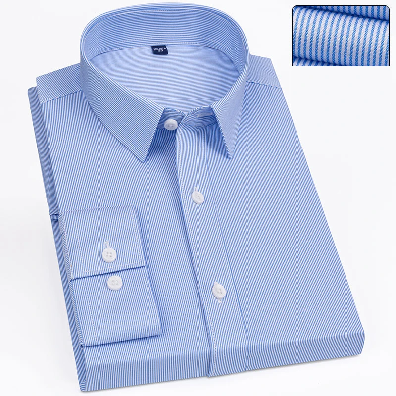 Men's Long Sleeve Smart Dress Shirts Bamboo Fiber Solid Color Striped Breathable No-iron Easy Care Chic Casual Clothing Shirts
Men's Long Sleeve Smart Dress Shirts Bamboo Fiber Solid Color Striped Breathable No-iron Easy Care Chic Casual Clothing Shirts