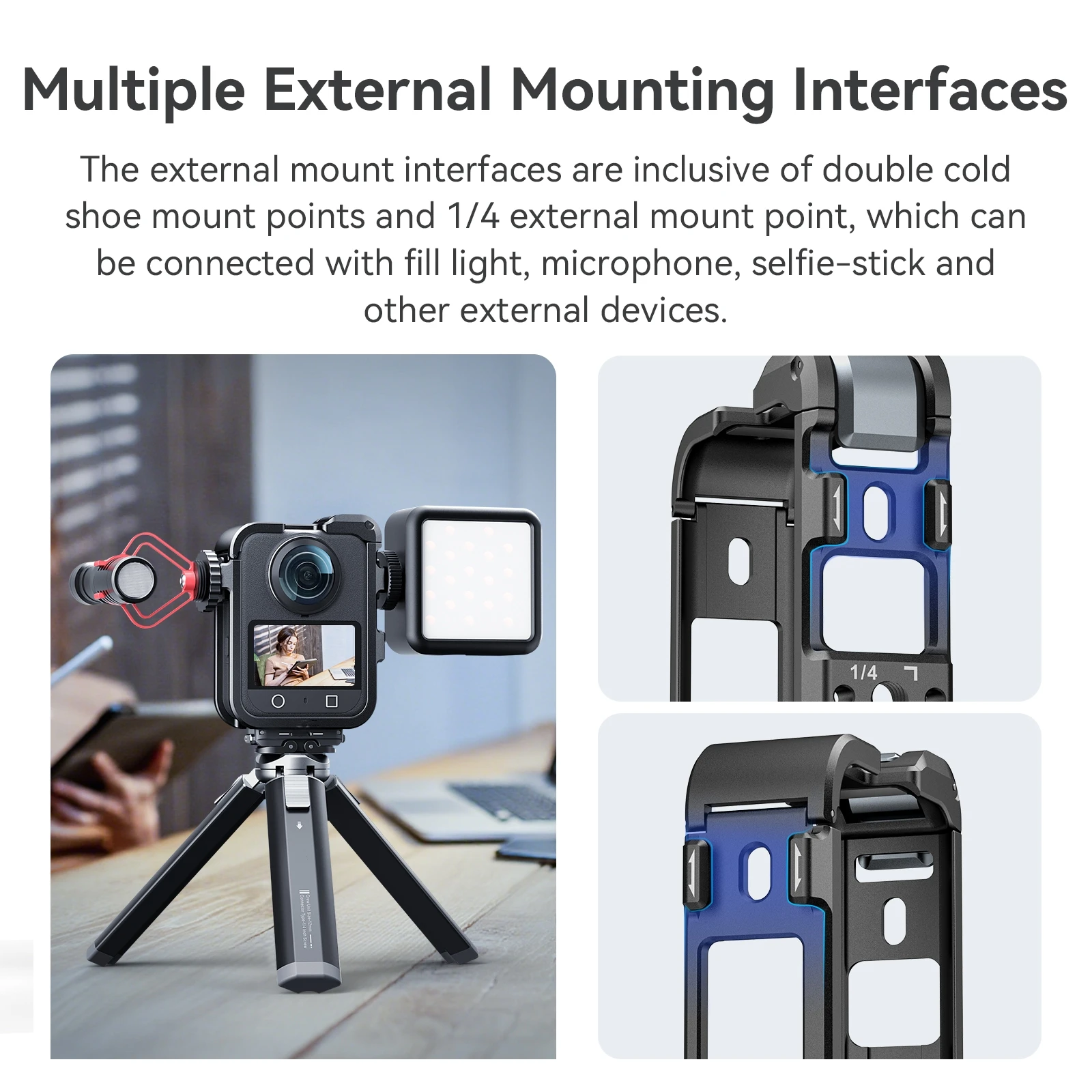 Metal Frame Cage for DJI OSMO 360 Camera Aluminum Alloy Protective Frame Lens Protective Cover Camera Accessories
Metal Frame Cage for DJI OSMO 360 Camera Aluminum Alloy Protective Frame Lens Protective Cover Camera Accessories