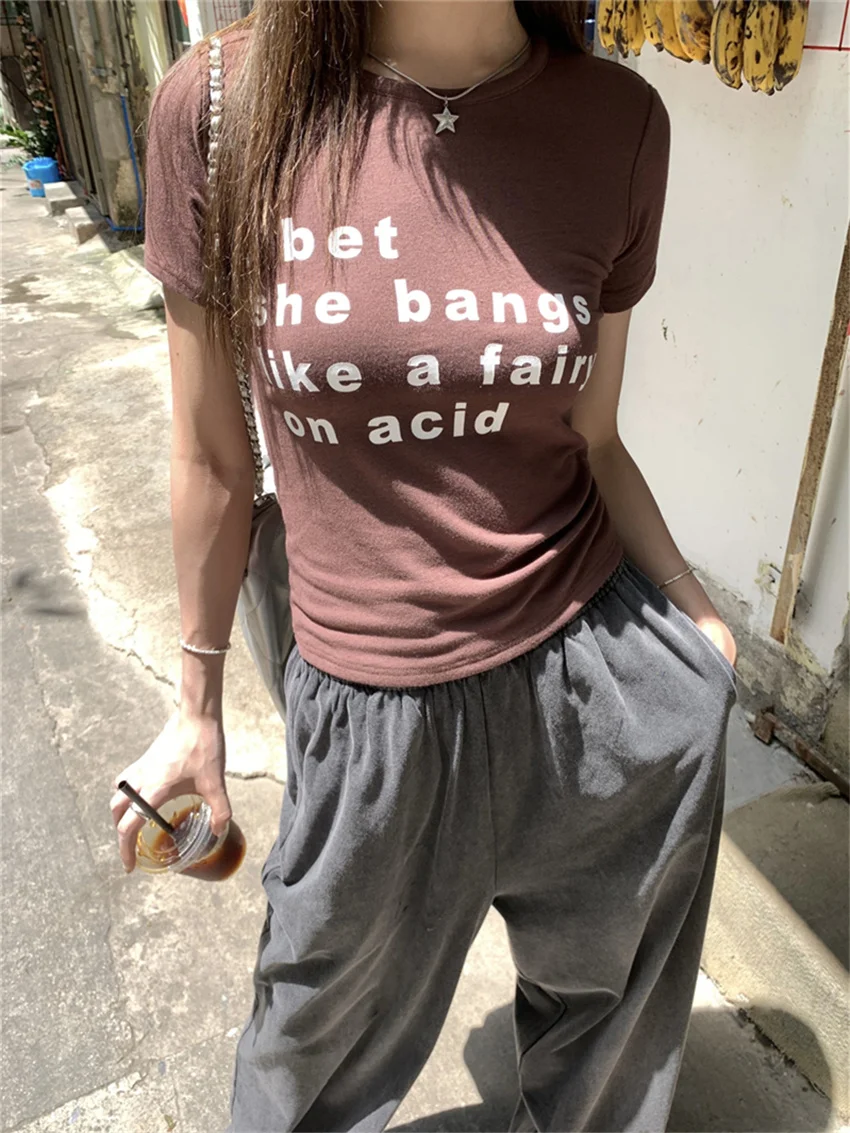PLAMTEE Women Tees Hot Girls Stylish Slim Printed Summer High Stretch Casual 2023 All Match Skinny Short Sleeve T-Shirts
PLAMTEE Women Tees Hot Girls Stylish Slim Printed Summer High Stretch Casual 2023 All Match Skinny Short Sleeve T-Shirts