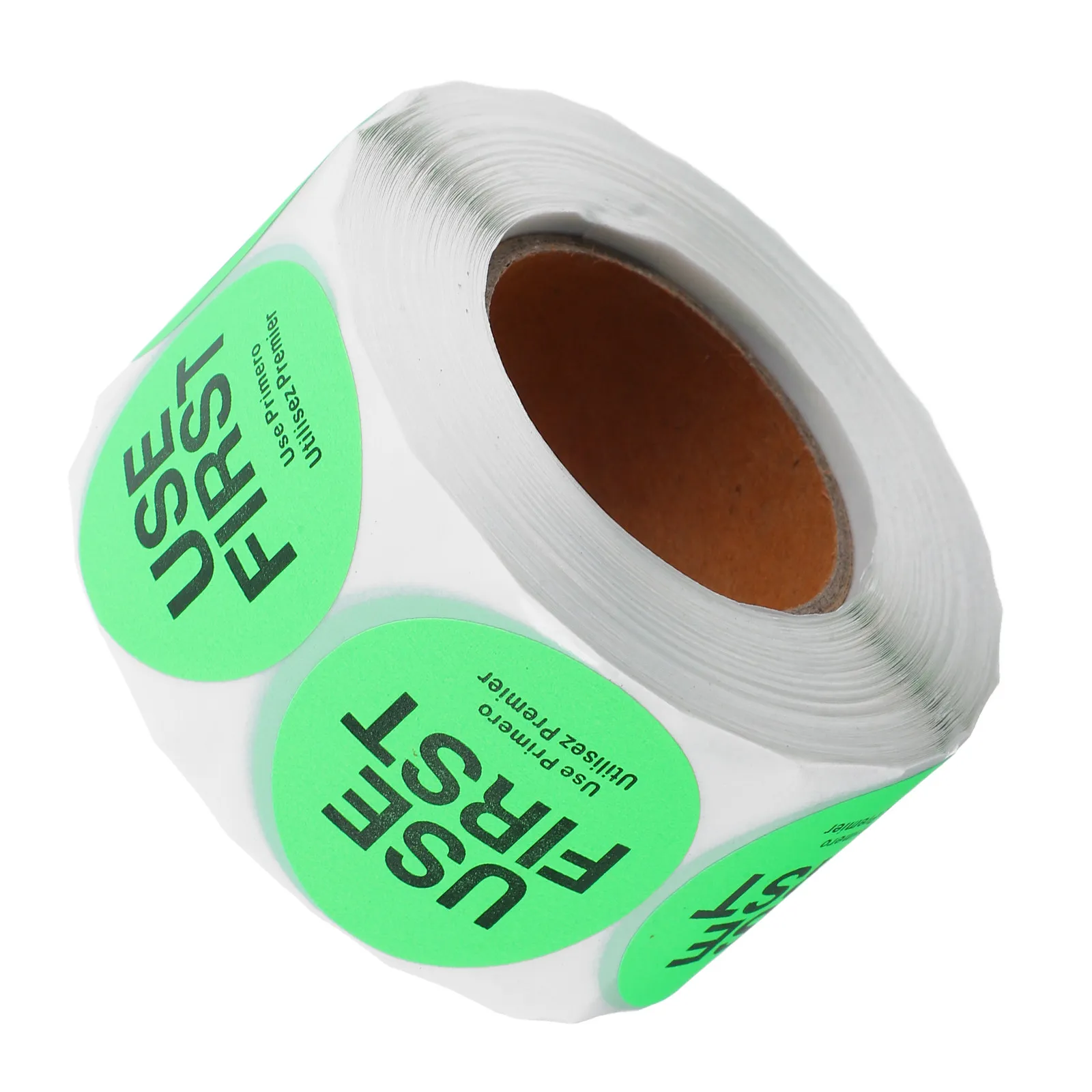 1 Roll Use First Inventory Control Food Service Stickers Round Removable Dots Labels Restaurant Kitchen Food Storage Organizer