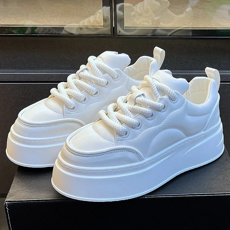 White Men's Height Increasing Shoes 2025 Fashion Breathable Thick Soled Flat Shoes Trend Versatile Casual Board Shoes Zapatos
White Men's Height Increasing Shoes 2025 Fashion Breathable Thick Soled Flat Shoes Trend Versatile Casual Board Shoes Zapatos