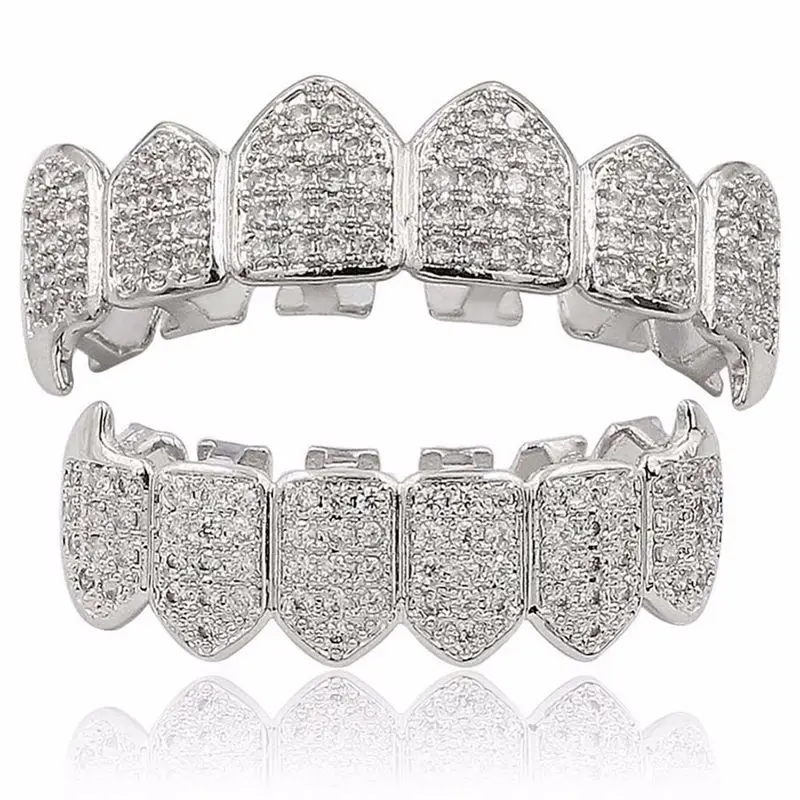Silver Plated Top & Bottom Grillz Mouth Teeth Grills High Quality, Silver-color
Silver Plated Top & Bottom Grillz Mouth Teeth Grills High Quality, Silver-color