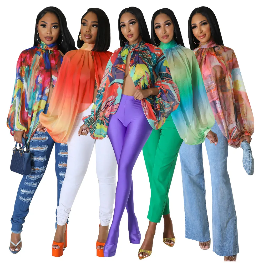 Sexy Sheer Cardigan Ladies Y2k Top Print Lantern Sleeves Backless Lace Shirt Prom Party Bright Chiffon Crop Tops Womens Clothing
Sexy Sheer Cardigan Ladies Y2k Top Print Lantern Sleeves Backless Lace Shirt Prom Party Bright Chiffon Crop Tops Womens Clothing