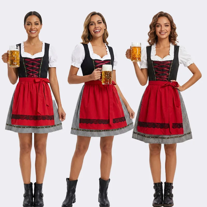 Red Plaid Beer Festival Costume Women's Servant Maid Uniform Halloween Outfit Chinese Production Summer 2026 Stage Costume
Red Plaid Beer Festival Costume Women's Servant Maid Uniform Halloween Outfit Chinese Production Summer 2026 Stage Costume
