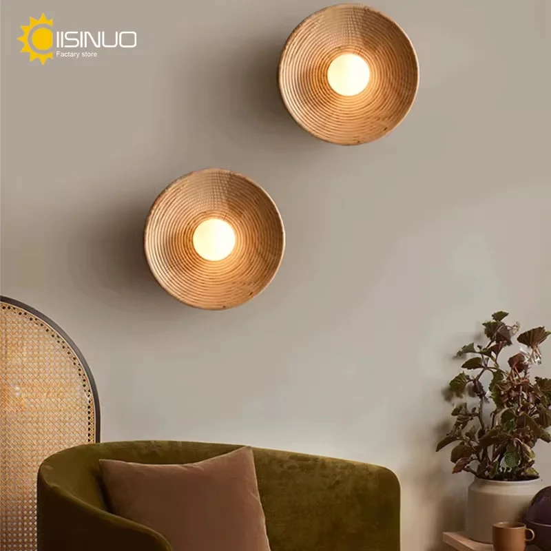 Wabi sabi Round Retro Wall Lamp Bedside Ambient Wall Sconce 110 240V G4 Glass Resin Lighting for Corridor Aisle kitchen Decorati
Wabi sabi Round Retro Wall Lamp Bedside Ambient Wall Sconce 110 240V G4 Glass Resin Lighting for Corridor Aisle kitchen Decorati