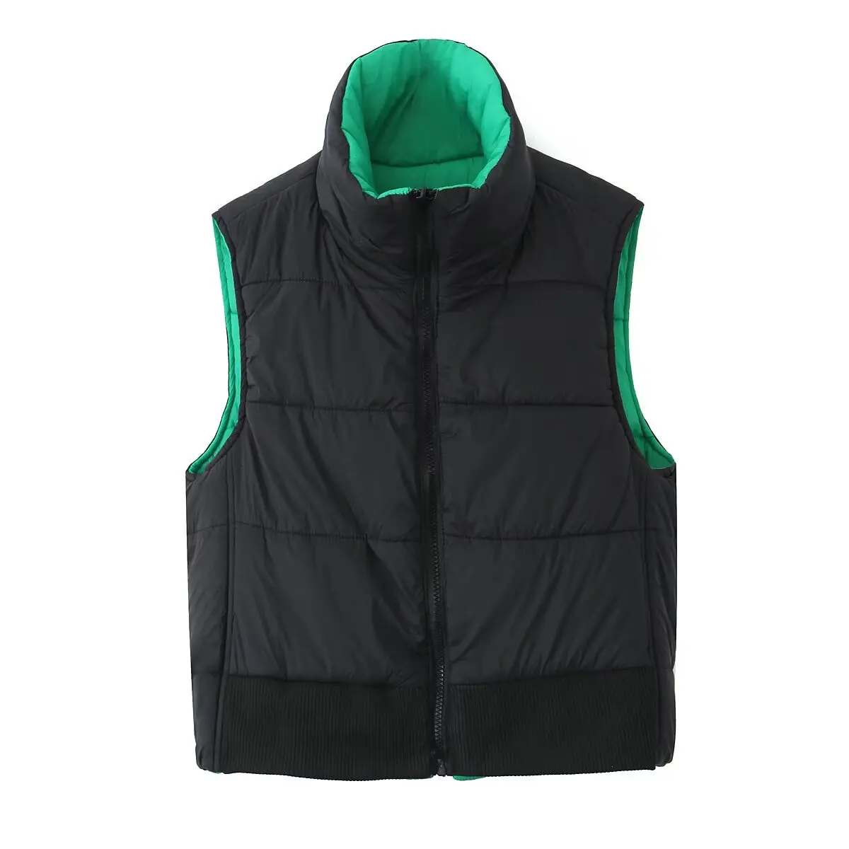 TRAF Women 2025 Spring New Fashion Lazy Style Double-sided Cotton-padded jacket Vest Chic Zipper Casual Coat Outerwear Mujer
TRAF Women 2025 Spring New Fashion Lazy Style Double-sided Cotton-padded jacket Vest Chic Zipper Casual Coat Outerwear Mujer