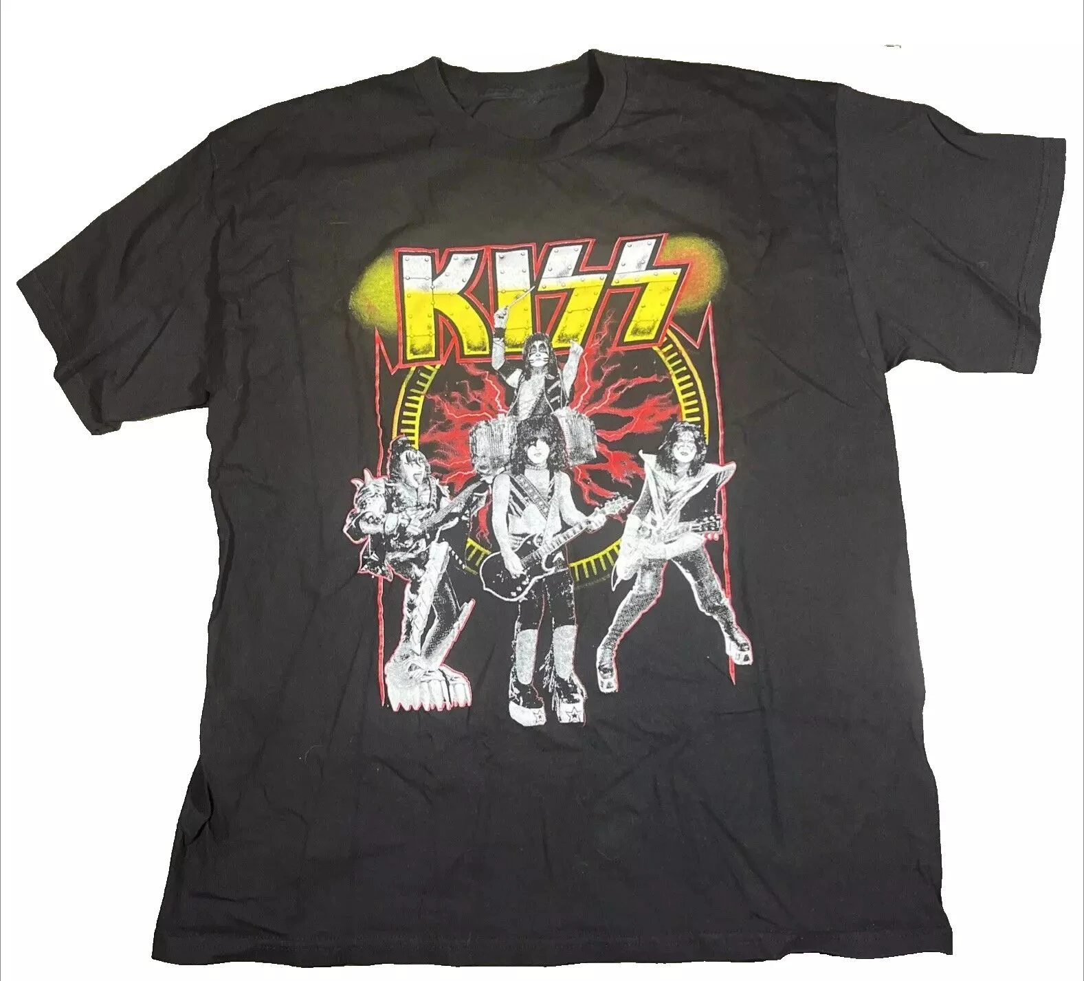 KISS Band T-Shirt Vintage Style NWOT Merch Gene Simmons Tee American Singer T-shirt Men Street Hip-hop Rock Short-sleeved Women
KISS Band T-Shirt Vintage Style NWOT Merch Gene Simmons Tee American Singer T-shirt Men Street Hip-hop Rock Short-sleeved Women
