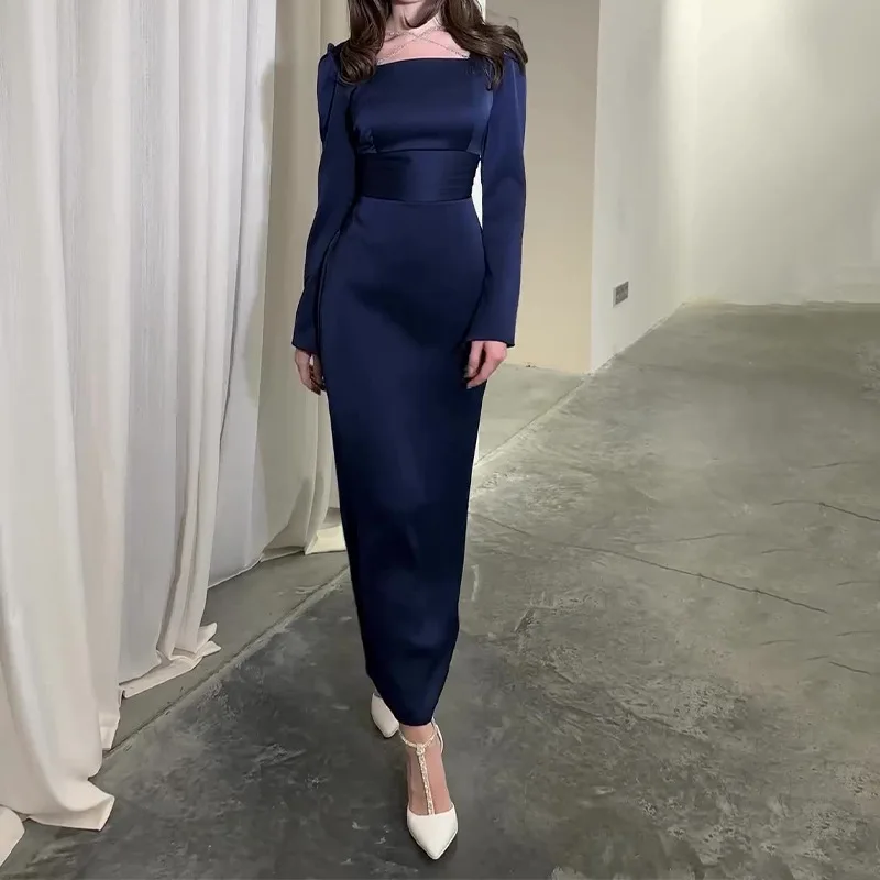 Sexy Solid Color Bodycon Evening Dress Elegant Long Sleeved High Waisted Dress for Women Square Neck Casual Lady Office Clothing
Sexy Solid Color Bodycon Evening Dress Elegant Long Sleeved High Waisted Dress for Women Square Neck Casual Lady Office Clothing