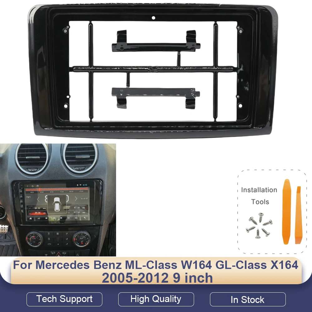 Car Radio Fascia Frame 9 Inch Stereo Panel Wiring Harness Adapter Canbus for Mercedes Benz ML-Class W164 GL-Class X164 2005-2012
Car Radio Fascia Frame 9 Inch Stereo Panel Wiring Harness Adapter Canbus for Mercedes Benz ML-Class W164 GL-Class X164 2005-2012
