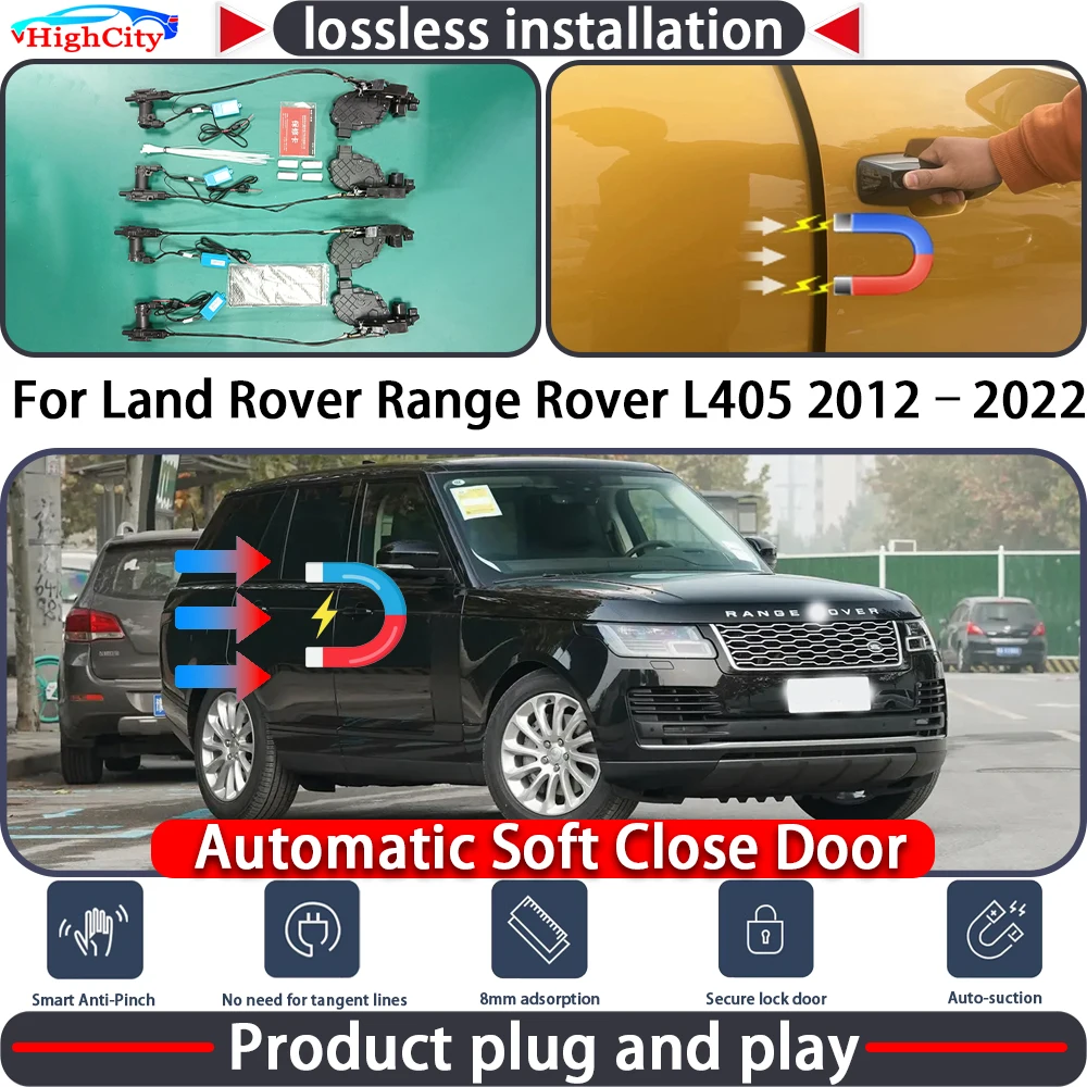 Электрический привод замка двери HighCity для Land Rover Range Rover L405 2012–2022: система плавного закрывания и автоматического открывания
Электрический привод замка двери HighCity для Land Rover Range Rover L405 2012–2022: система плавного закрывания и автоматического открывания