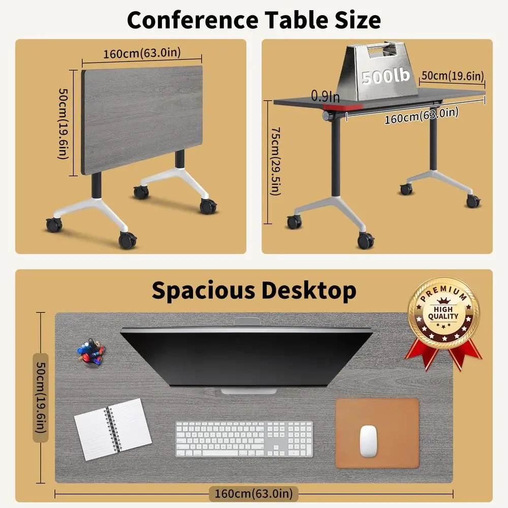 Conference Room Tables with Wheel Modern Large Modular Conference Table,Stackable Flip Top Training Meeting Table,Space Saving,
Conference Room Tables with Wheel Modern Large Modular Conference Table,Stackable Flip Top Training Meeting Table,Space Saving,