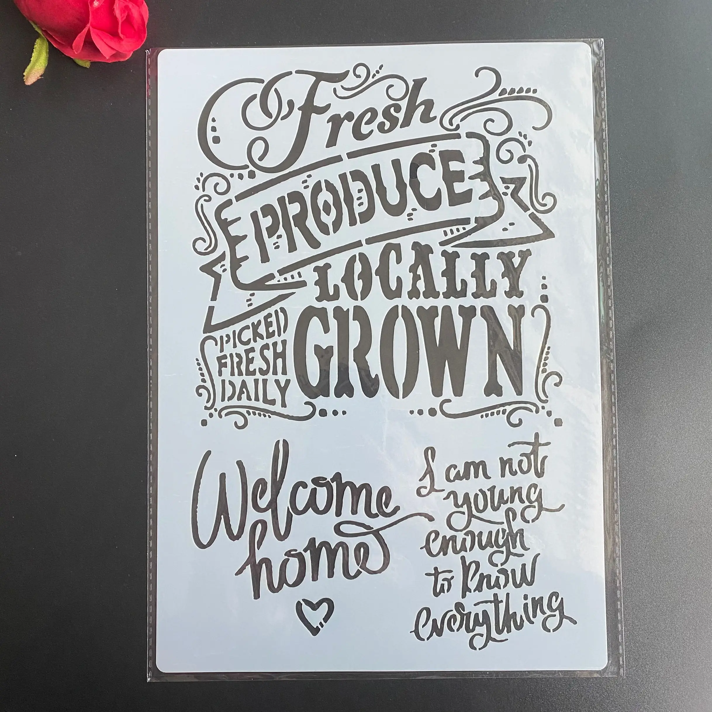 DIY Stencils Wall Painting Scrapbook Coloring Embossing Album Decorative Paper Card Template A4 29 * 21cm GROWN Floral
DIY Stencils Wall Painting Scrapbook Coloring Embossing Album Decorative Paper Card Template A4 29 * 21cm GROWN Floral