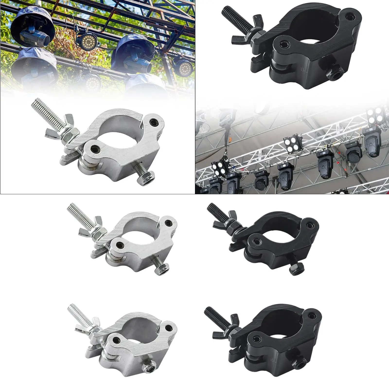 Stage Lamps Clip 360 Degree Rotation, Truss Coupler Clamp Hook for LED Moving Head Lights DJ Lighting Projector
Stage Lamps Clip 360 Degree Rotation, Truss Coupler Clamp Hook for LED Moving Head Lights DJ Lighting Projector