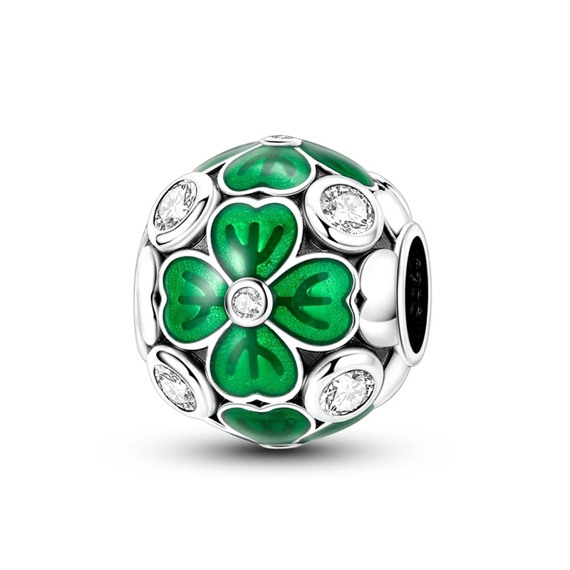 925 Sterling Silver Four Leaf Clover Charms Beads For Women Fit DIY Charm Bracelet DIY Birthday Party Jewelry Gifts
925 Sterling Silver Four Leaf Clover Charms Beads For Women Fit DIY Charm Bracelet DIY Birthday Party Jewelry Gifts