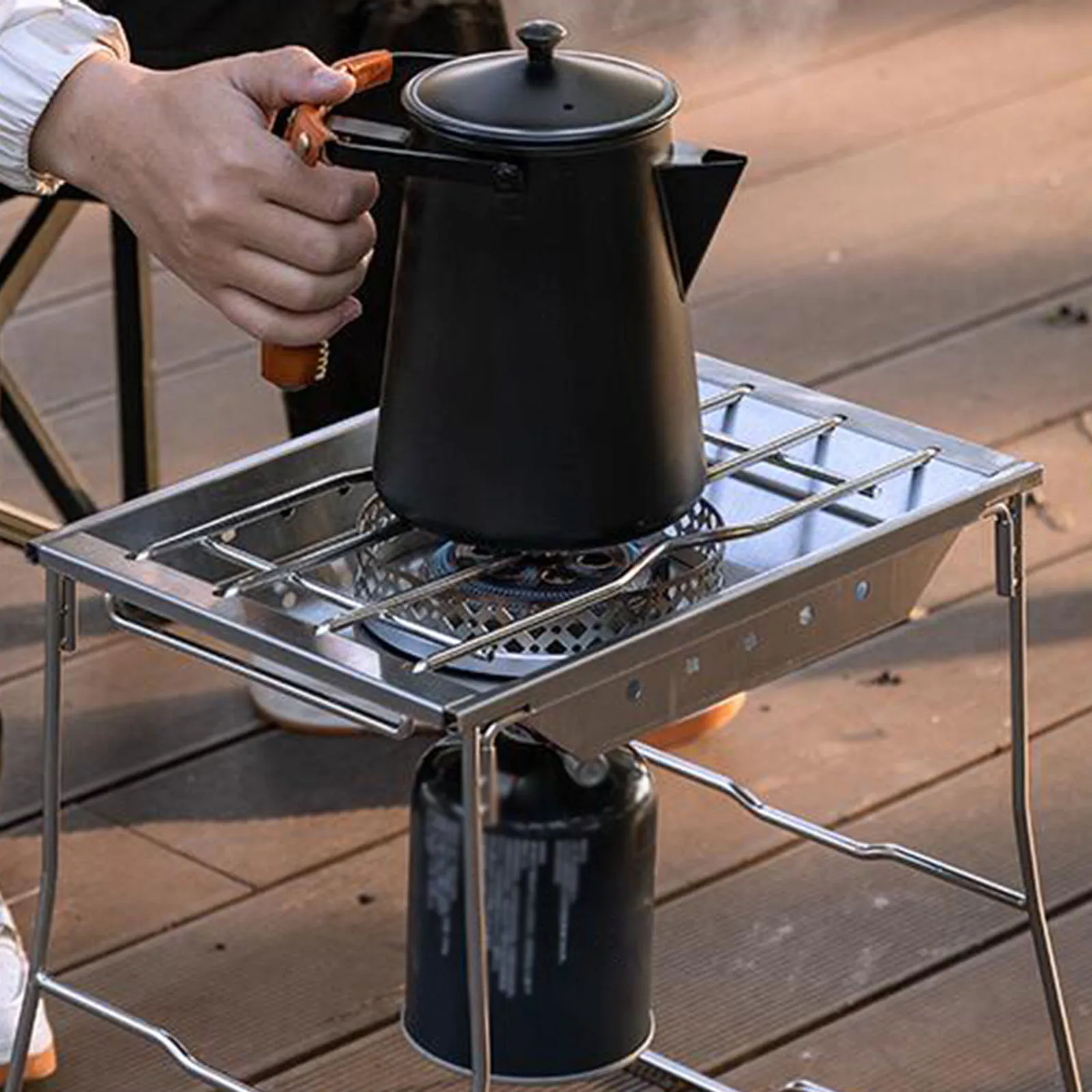Furnace Plate Frame Cookware Pots Stand Windproof Easy to Use Rack for Outdoor Backpacking Camping Picnic BBQ
Furnace Plate Frame Cookware Pots Stand Windproof Easy to Use Rack for Outdoor Backpacking Camping Picnic BBQ