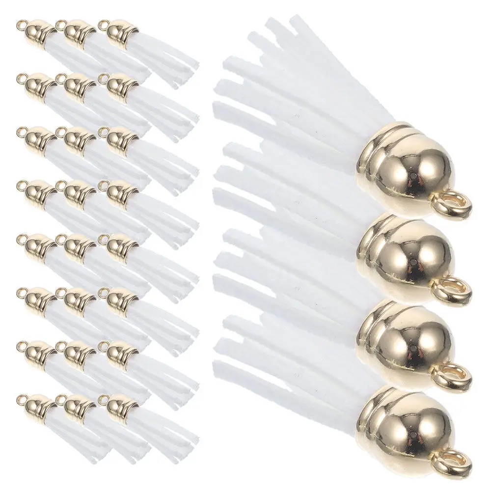 50Pcs White Fake Tassels Charm for Bag Handbag Keychain Purse Pendant Decoration Handbag Tassels Bag Charms for Women
50Pcs White Fake Tassels Charm for Bag Handbag Keychain Purse Pendant Decoration Handbag Tassels Bag Charms for Women
