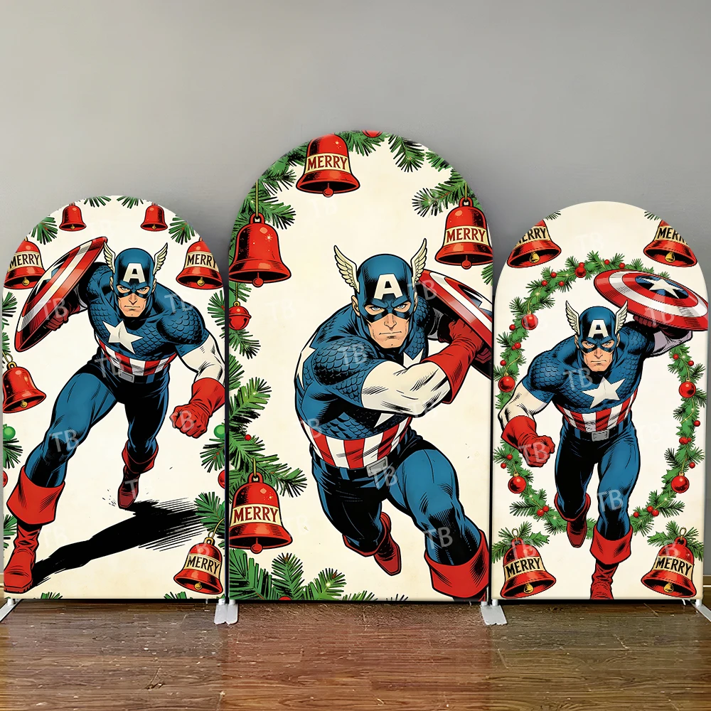 Captain America Christmas Bell Theme Arch Backdrop Cover Festive Hero Scene For Kids Birthday Baby Shower Photo Booth Decor
Captain America Christmas Bell Theme Arch Backdrop Cover Festive Hero Scene For Kids Birthday Baby Shower Photo Booth Decor