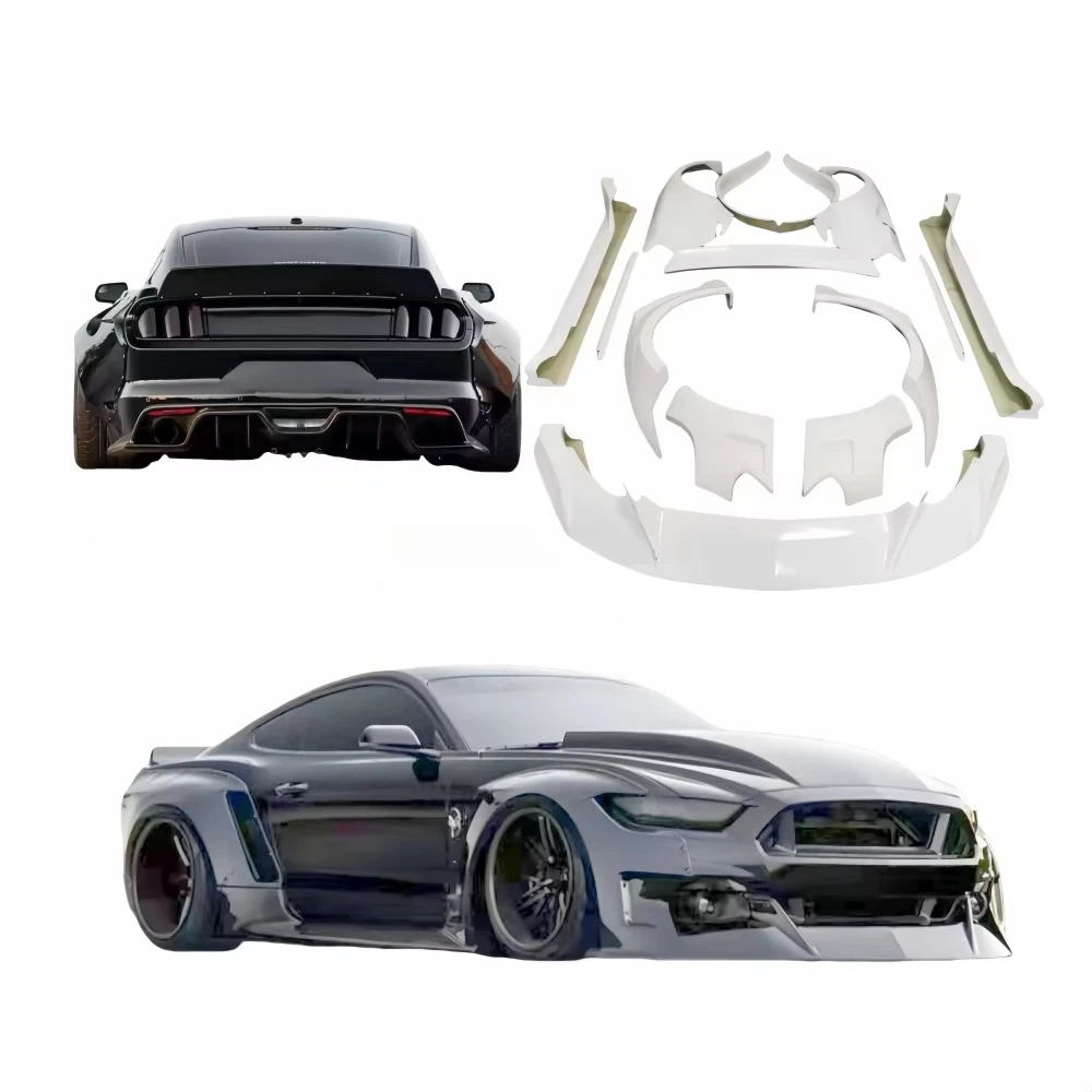 2015-2023 for Ford Mustang Upgraded Clinched Widebody Fenders Front Diffuser Side Diffuser Trunk Spoiler Carbon Fiber Body Kit
2015-2023 for Ford Mustang Upgraded Clinched Widebody Fenders Front Diffuser Side Diffuser Trunk Spoiler Carbon Fiber Body Kit