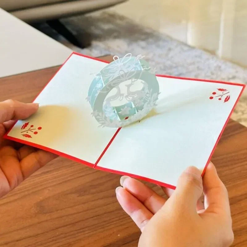 1 pcs Christmas card circular deer 3D simple hollow out thank you and blessing card thank you cards gift
1 pcs Christmas card circular deer 3D simple hollow out thank you and blessing card thank you cards gift