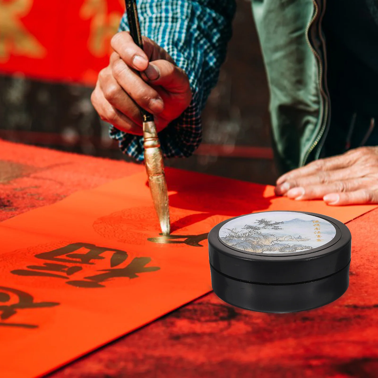 Leakproof Calligraphy Inkstone Smooth Surface Plastic Material Lightweight Portable for Beginner Teacher Writing Drawing
Leakproof Calligraphy Inkstone Smooth Surface Plastic Material Lightweight Portable for Beginner Teacher Writing Drawing