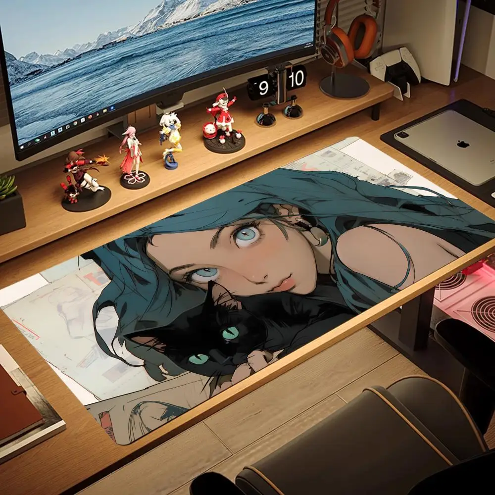 Black cat Girl Mouse Pad phone Large MousePad Gaming Rubber Lock carpet Desk Mat Computer Gamers flash-sale playmat work office
Black cat Girl Mouse Pad phone Large MousePad Gaming Rubber Lock carpet Desk Mat Computer Gamers flash-sale playmat work office