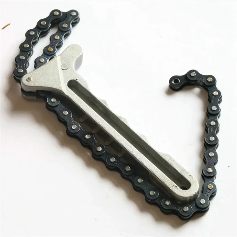 Oil Filter Chain Wrench Pliers Remover Filter Car Engine Oil Grid Filter Chain Handle Disassembly Durable W
Oil Filter Chain Wrench Pliers Remover Filter Car Engine Oil Grid Filter Chain Handle Disassembly Durable W