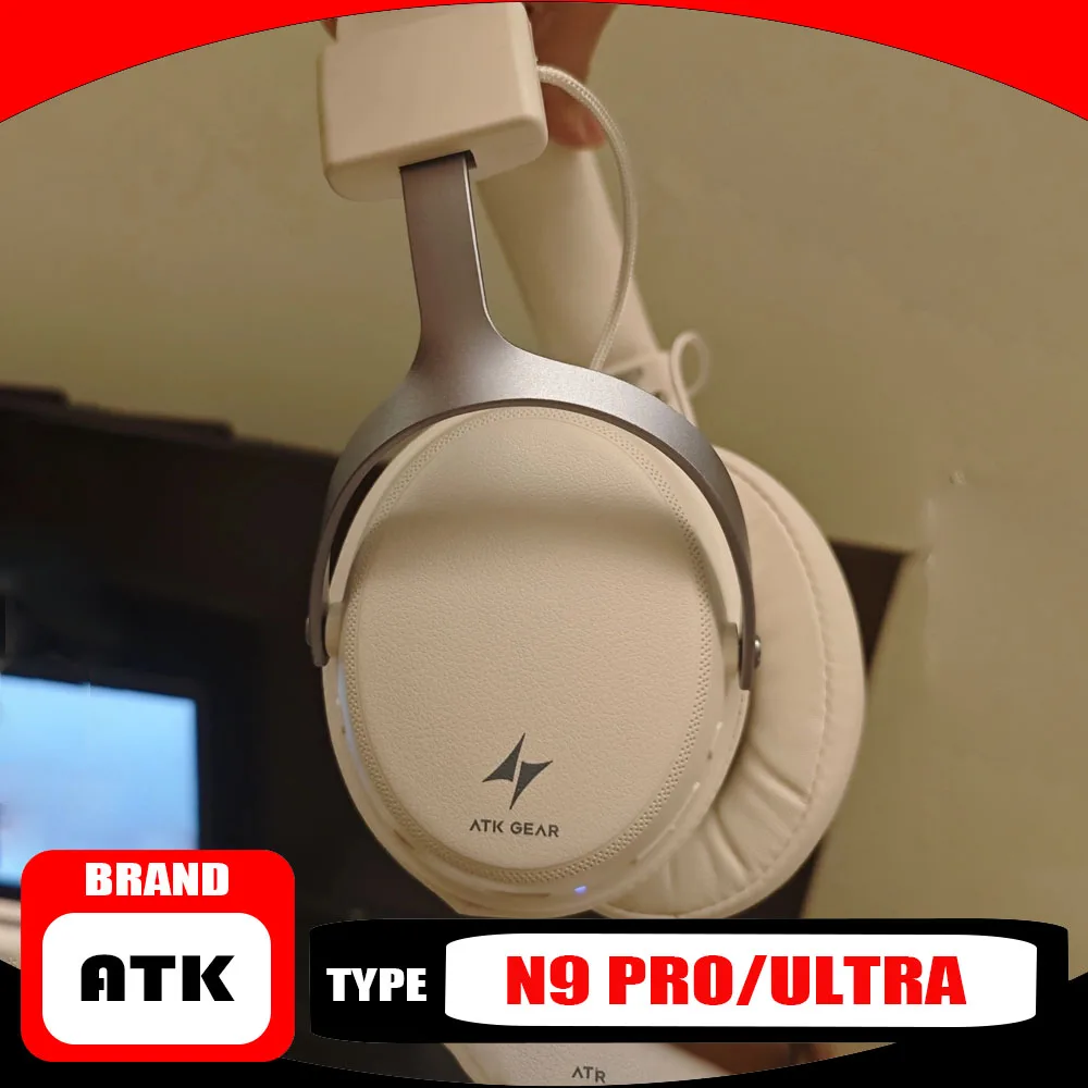 ATK N9 Pro Ultra Headphones Wireless Four Modes Head Mounted Noise Cancelling Microphone Low Latency Gaming Headphones Simple
ATK N9 Pro Ultra Headphones Wireless Four Modes Head Mounted Noise Cancelling Microphone Low Latency Gaming Headphones Simple