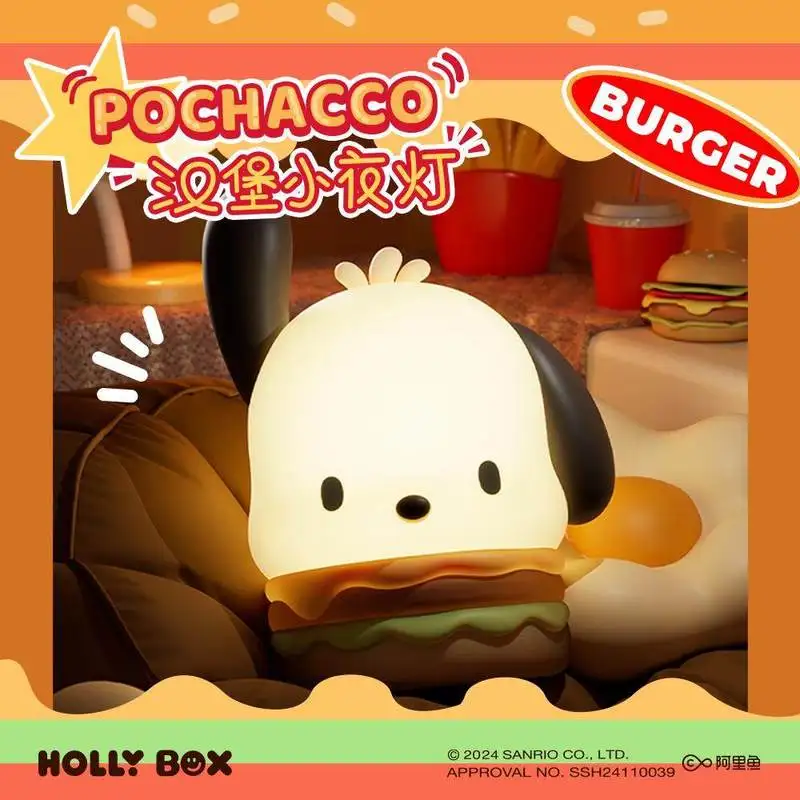 Ночник Sanrio Family Pochacco из серии «Гамбургер», креативное украшение для рабочего стола, подарок на день рождения для детей, декор для дома, милый декоративный подарок
Ночник Sanrio Family Pochacco из серии «Гамбургер», креативное украшение для рабочего стола, подарок на день рождения для детей, декор для дома, милый декоративный подарок