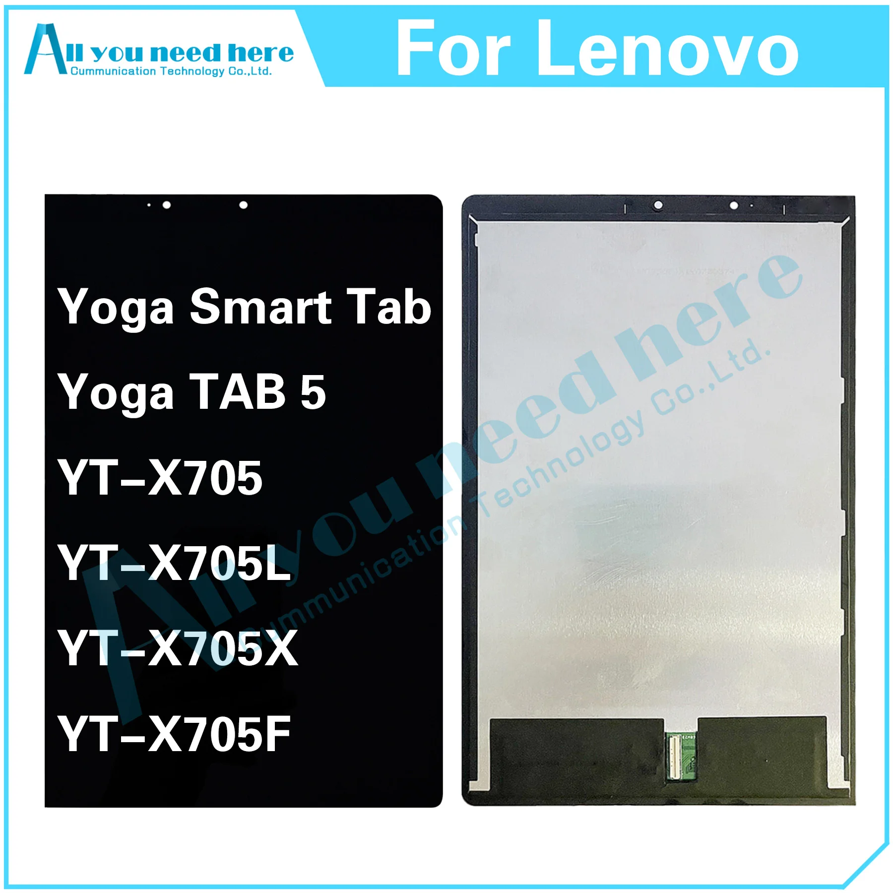100% Test AAA For Lenovo YOGA TAB 5 Smart Tab YT-X705 YT-X705L YT-X705X YT-X705F LCD Display Touch Screen Digitizer Assembly
100% Test AAA For Lenovo YOGA TAB 5 Smart Tab YT-X705 YT-X705L YT-X705X YT-X705F LCD Display Touch Screen Digitizer Assembly