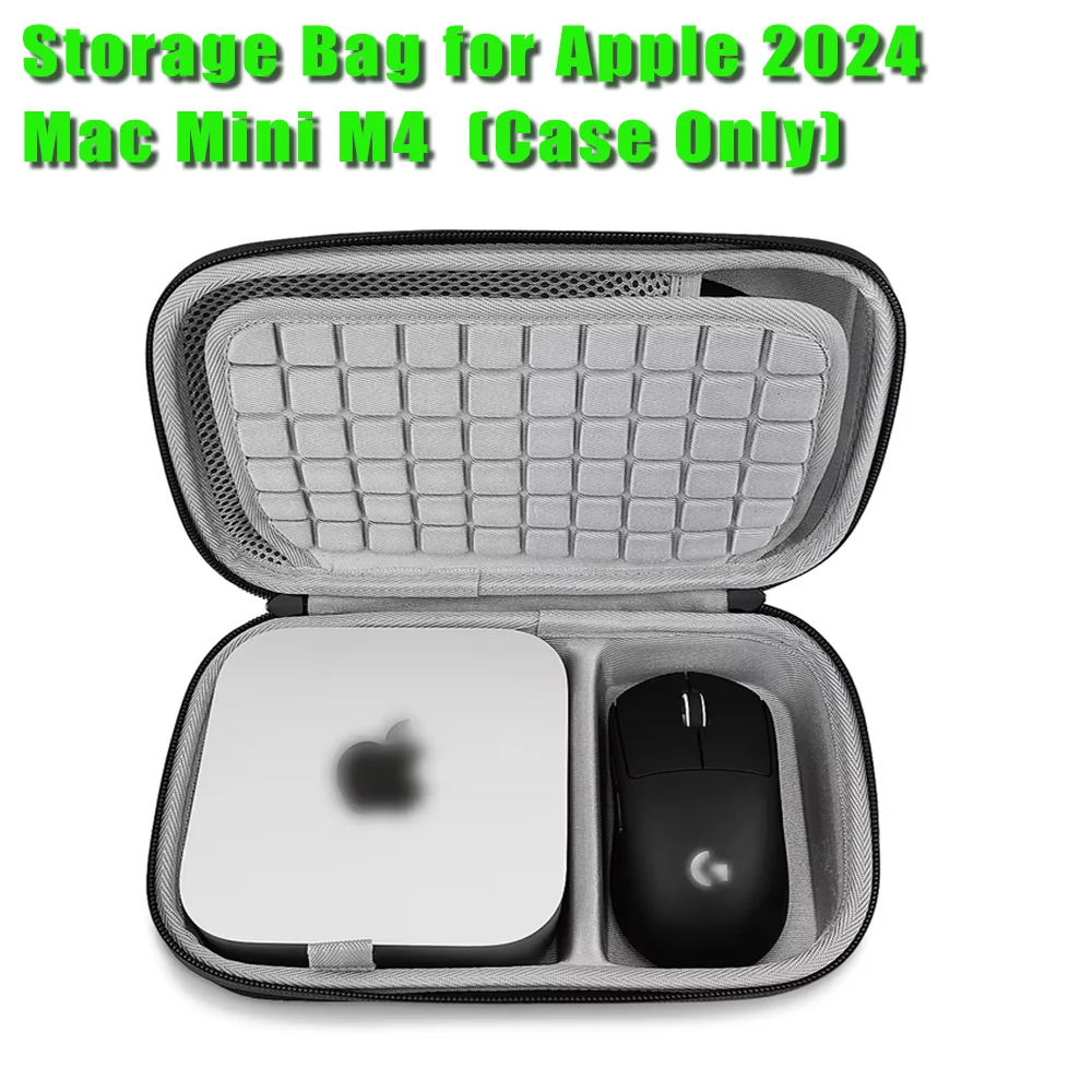Hard Carrying Storage Bag for Apple 2024 Mac Mini M4 Cover Shell Travel Portable Soft Inner Waterproof zipper Shockproof Box
Hard Carrying Storage Bag for Apple 2024 Mac Mini M4 Cover Shell Travel Portable Soft Inner Waterproof zipper Shockproof Box