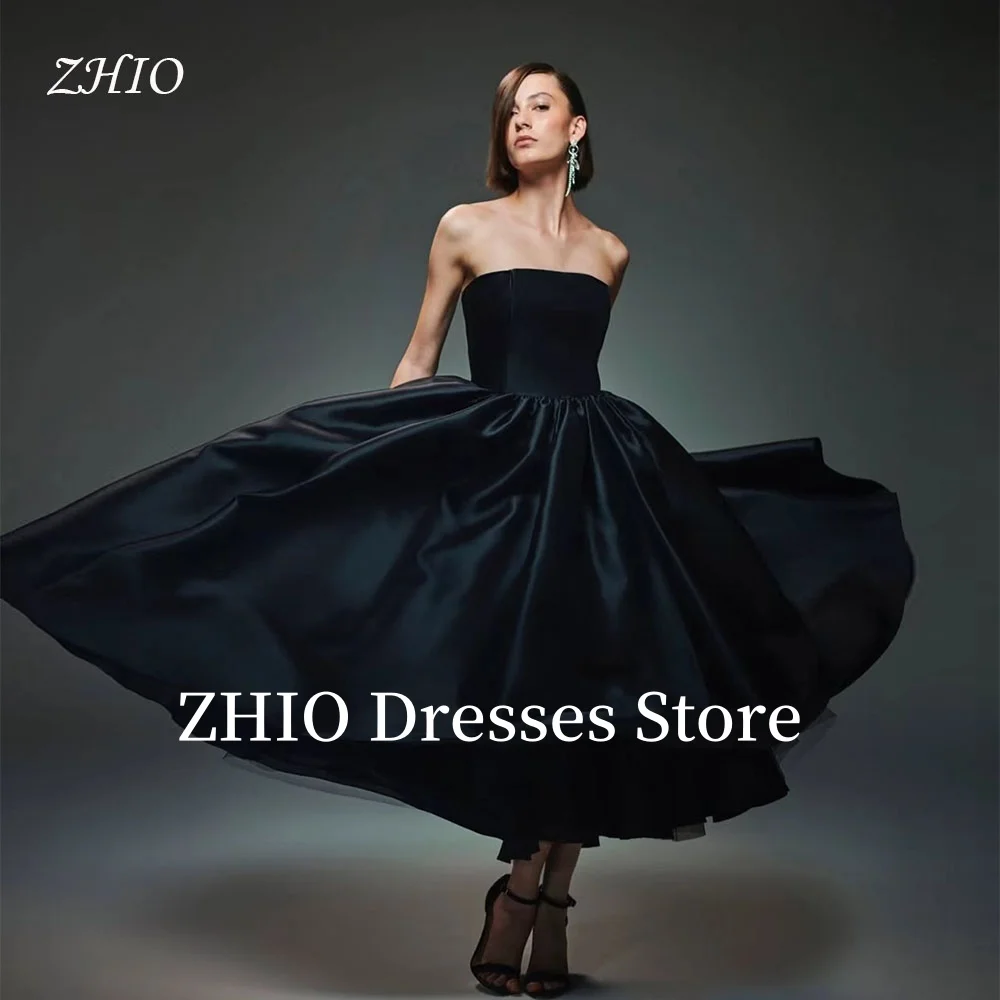 ZHIO Simple Evening Dress A-Line Taffeta Strapless Formal Party Occasion Dresses Saudi Arabic Prom Gown Customized Elegant
ZHIO Simple Evening Dress A-Line Taffeta Strapless Formal Party Occasion Dresses Saudi Arabic Prom Gown Customized Elegant