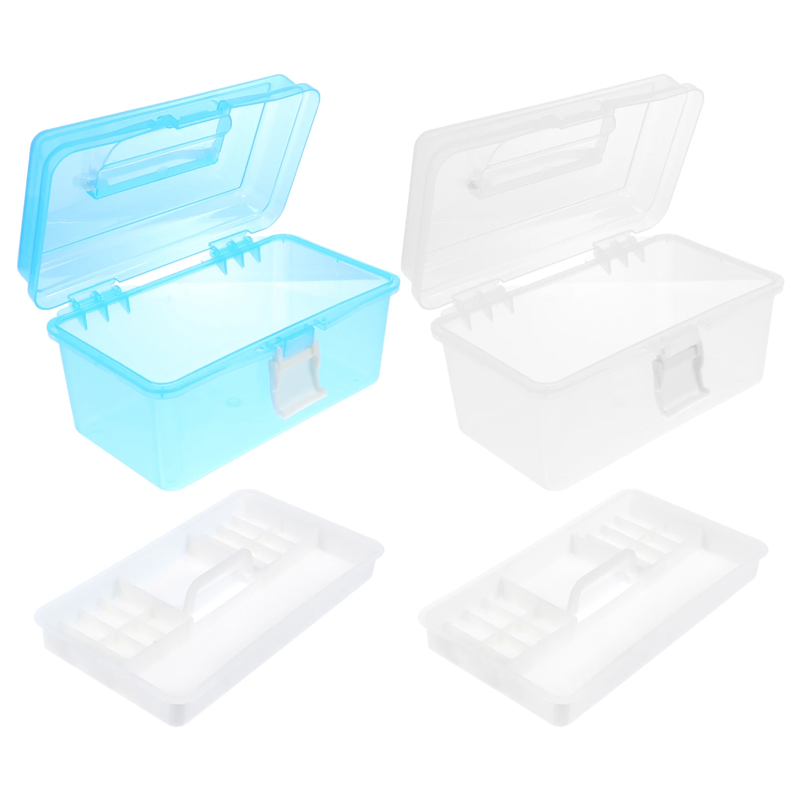 2 Pcs Plastic Toolbox Storage Container Manicure Makeup Tools Holder Safe Case Classified Nail Cosmetics Organizer Box
2 Pcs Plastic Toolbox Storage Container Manicure Makeup Tools Holder Safe Case Classified Nail Cosmetics Organizer Box