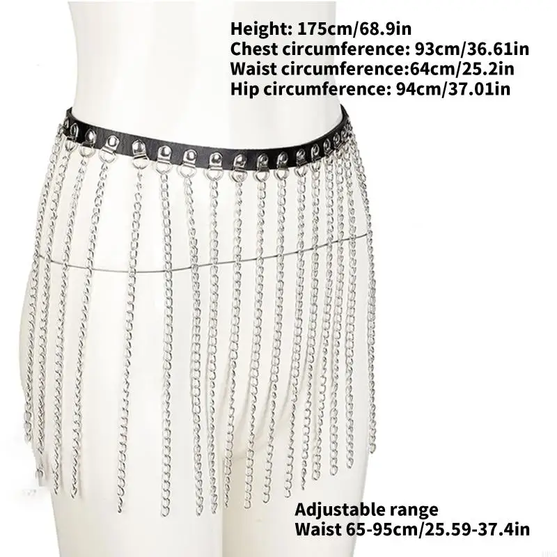 49MC Black Tassels PU Leather Waist Chain Belt for Women and Girl Night Club Jewelry
49MC Black Tassels PU Leather Waist Chain Belt for Women and Girl Night Club Jewelry