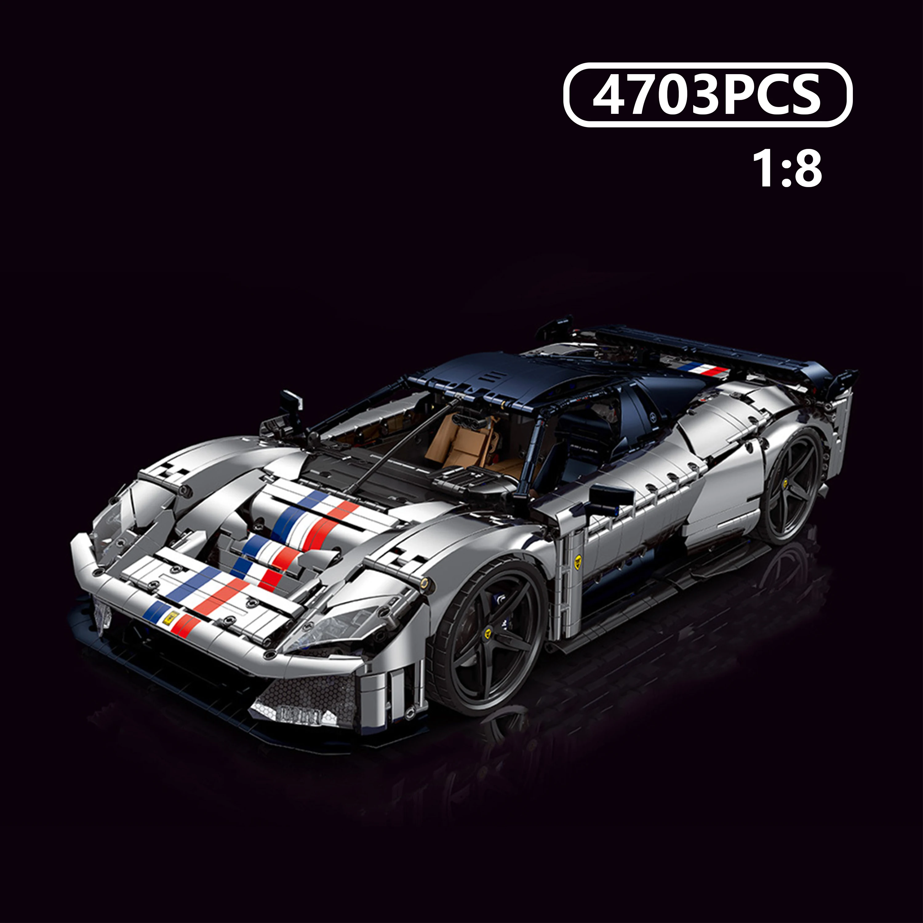 Механические строительные блоки Mustang F80, гоночный автомобиль для взрослых, модель сборки высокой сложности, игрушка
Механические строительные блоки Mustang F80, гоночный автомобиль для взрослых, модель сборки высокой сложности, игрушка